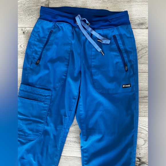 Grey's Anatomy womens Cargo Pant scrubs in Vibrant Blue size XS - Picture 3 of 6